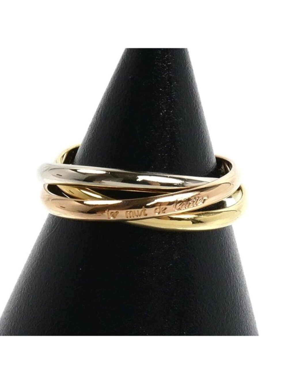 Cartier 18k Yellow Gold PG WG Trinity Ring